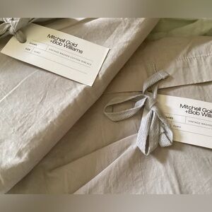 Mitchell Gold + Bob Williams Vintage Washed Cotton Percale Euro Pillow Sham